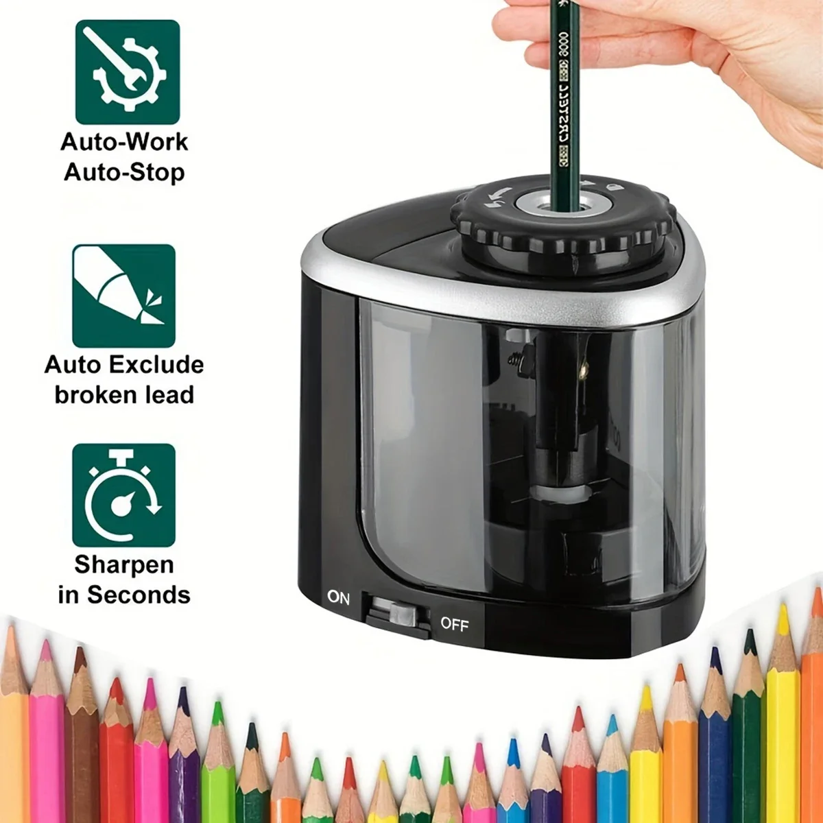 Electric Pencil Sharpener Usb - Desktop Electric Sharpener Assembly Automatic Pencil