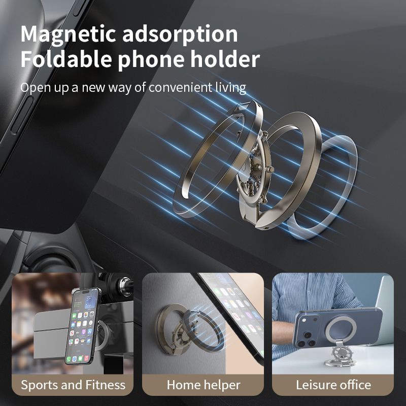 Magnetic Phone Ring Holder Fin - Desk Accessories ulasan dan harga