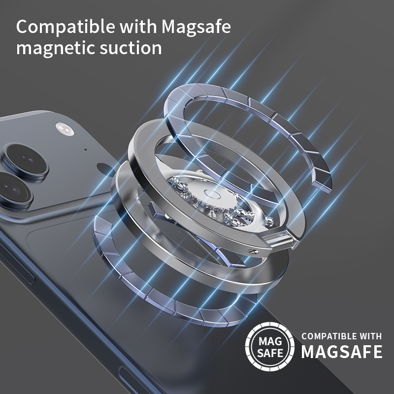 Magnetic Phone Ring Holder Fin - Desk Accessories ulasan dan harga