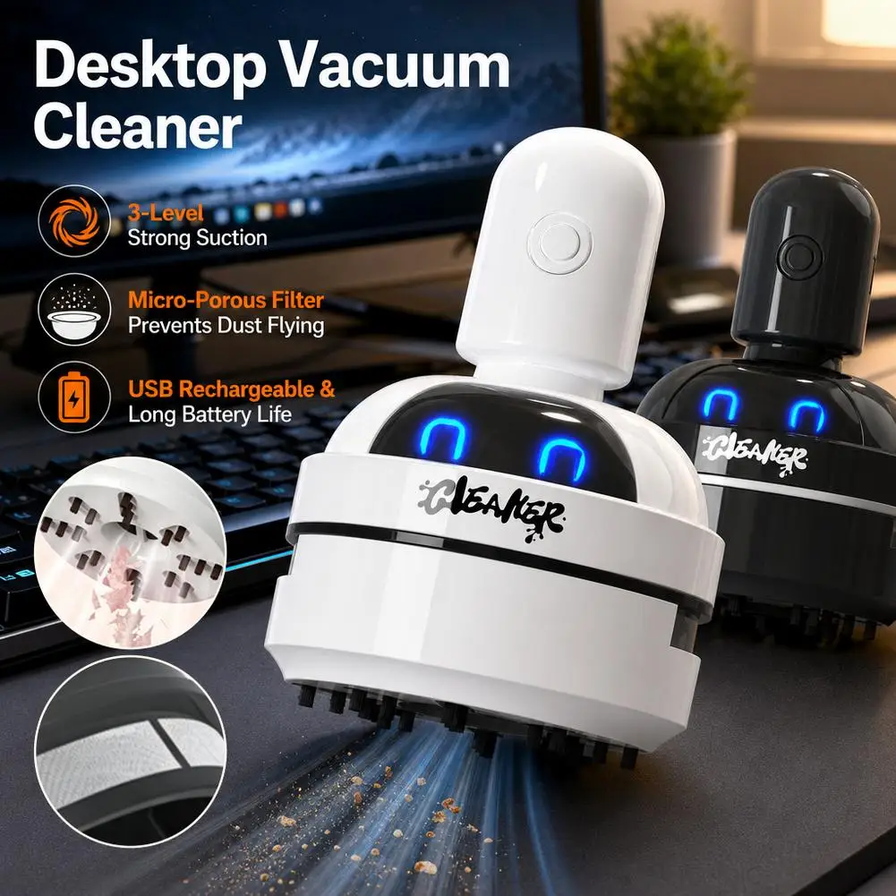 Desktop Mini Rechargeable Vacu - Mini Desktop Vacuum Cleaner For Eraser Dust ulasan dan harga
