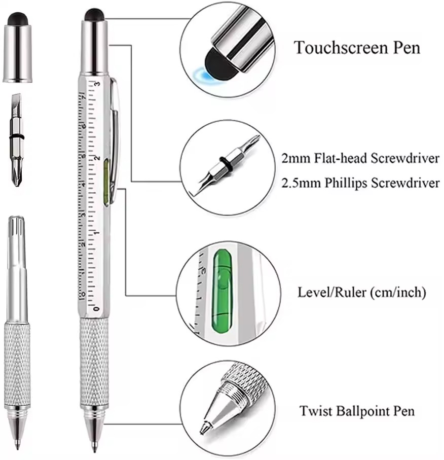 7 in 1 Multifunctional Pen Tou - Writing Tools ulasan dan harga