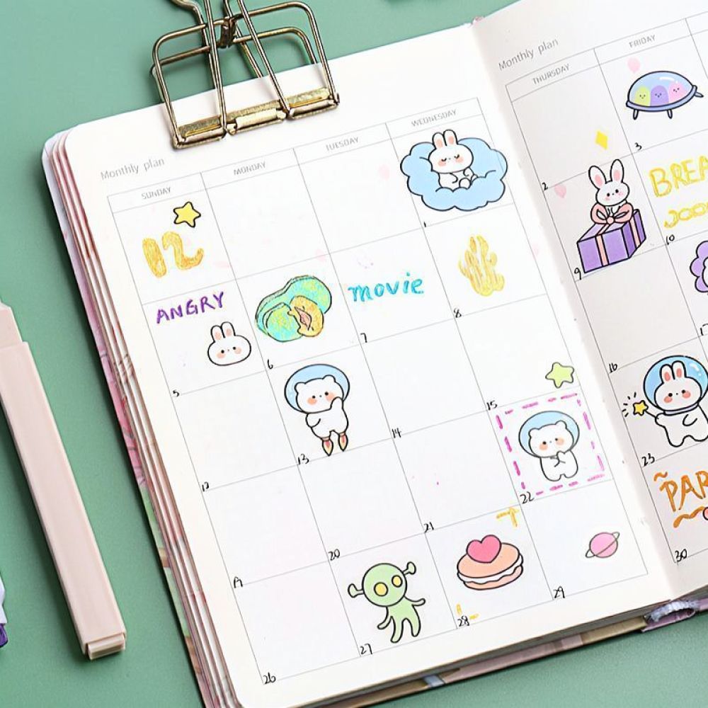 Aesthetic Pastel Highlighters  - Pastel Highlighter Set Double Ended ulasan dan harga
