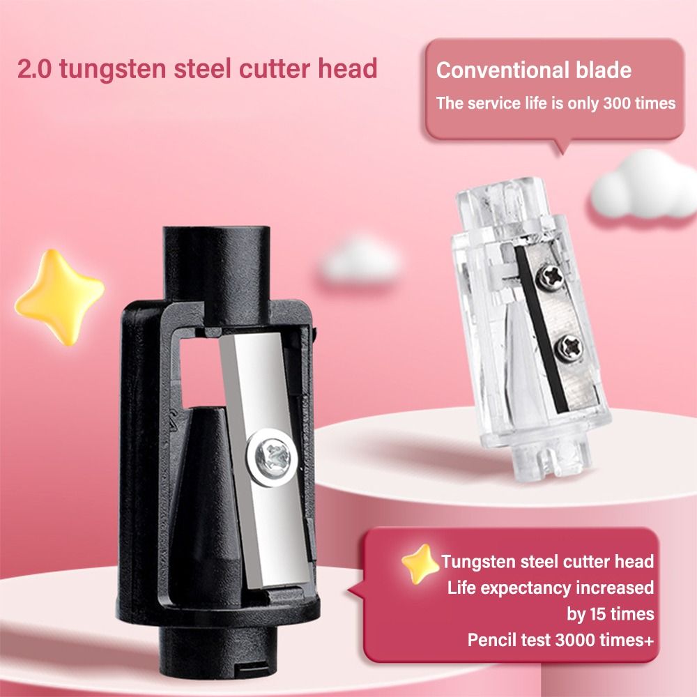 Cute Cartoon Battery Charging  - Electric Pencil Sharpener Usb ulasan dan harga